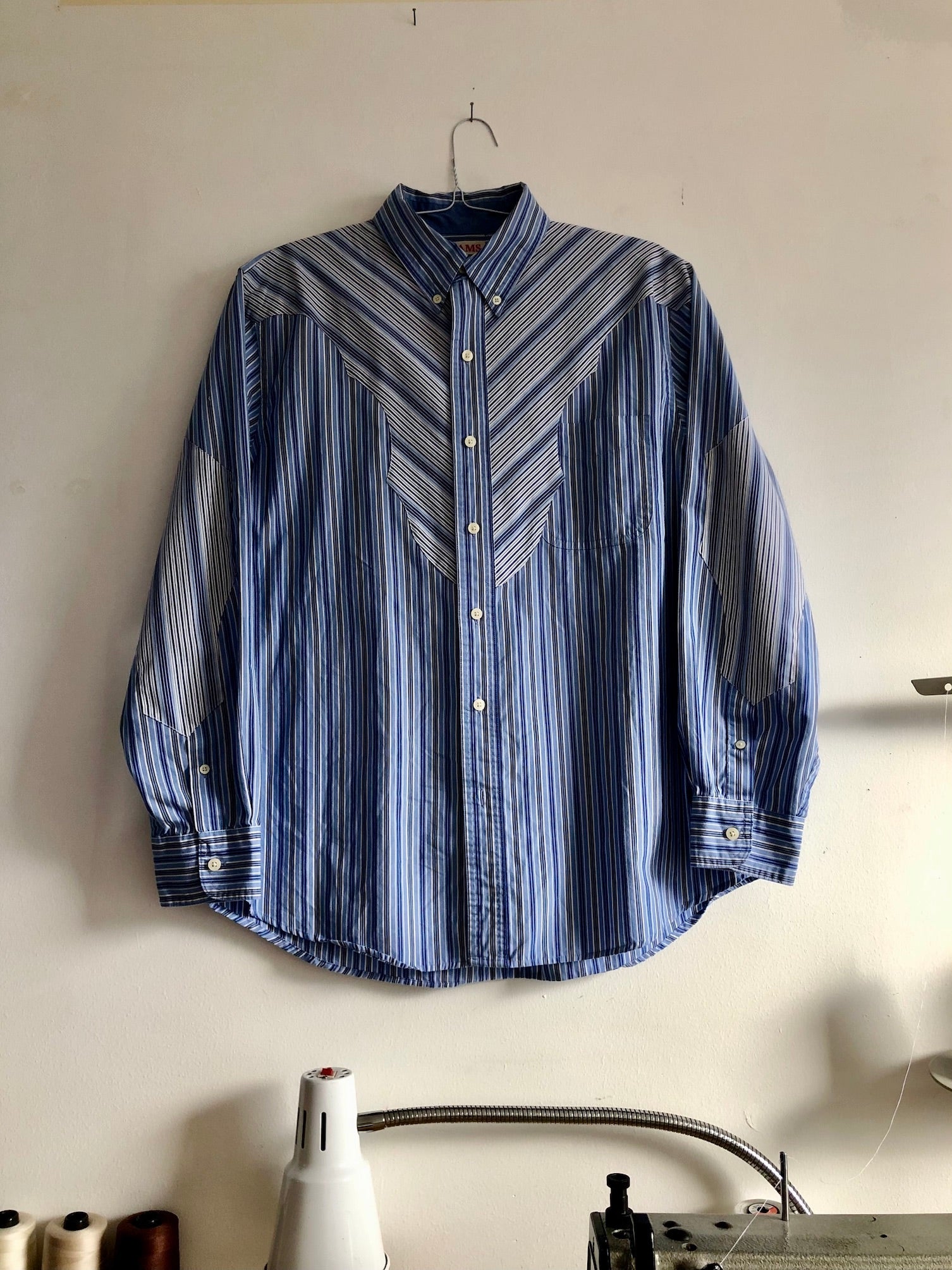 Reworked - Blue Stripes Shirt